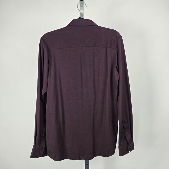 Projek Raw Burgundy Modern Fit Button Up Dress Shirt Size S - Picture 5 of 13